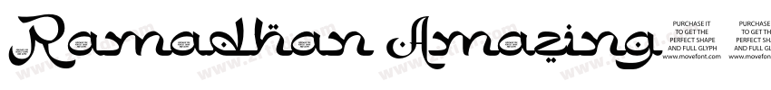 Ramadhan Amazing字体转换